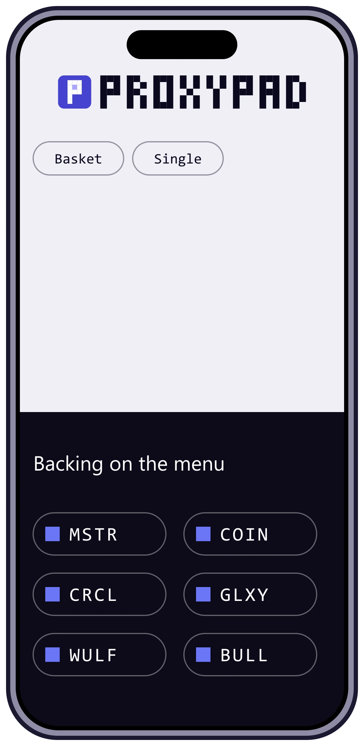 Proxypad on a phone